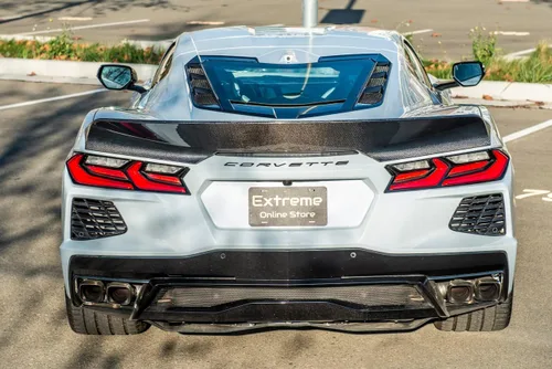 Vista 10 de Repuesto para modelos Chevrolet Corvette C8 2020 actuales Alerón de ala de tapa trasera de maletero estilo Ducktail EOS Performance