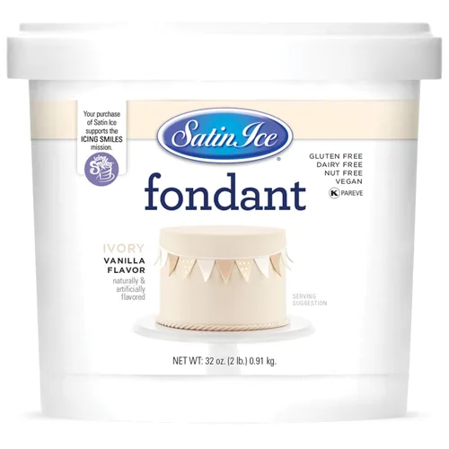 Vista 28 de Satin Ice - Fondant de café moca y menta Blanco