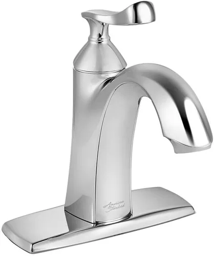Vista 7 de American Standard 7413101.295 Chatfield - Grifo de baño con un solo agujero, 1.2 GPM, níquel cepillado