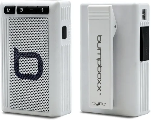 Vista 8 de Bumpboxx Retro Pager - Altavoz Bluetooth premium, mini altavoz inalámbrico portátil impermeable con sonido estéreo fuerte, linterna LED, Bluetooth