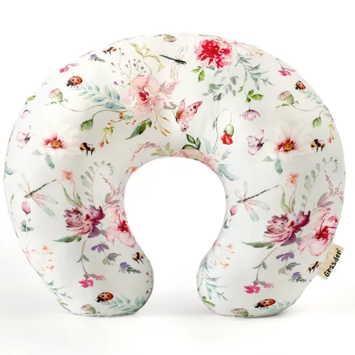 Vista 26 de GRSSDER Funda de Almohada de Lactancia Elástica Minky Removible Fundas de Lactancia para Almohadas de Lactancia Materna, Forro Ultra Suave y Cómodo