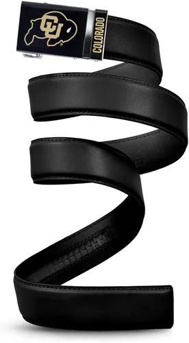 Vista 4 de Mission Belt Con licencia oficial de la NC Alabama Crimson Tide Crimson Tide (Cuero Negro)