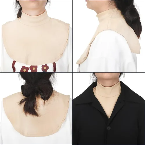 Vista 7 de 6 piezas de cuello alto falso para mujeres y niñas