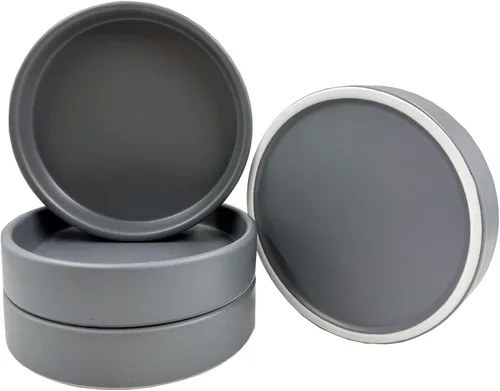 Vista 9 de Yukfona - 4 bandejas de cerámica para macetas, bandejas de 4 5 6 7 8 9 10 11 12 13 pulgadas para interior y exterior, resistente, duradera, base