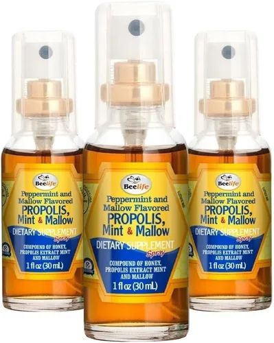 Vista 11 de Beelife Spray de propóleo para la garganta, espray de propóleo de abeja para apoyo inmunológico natural y alivio del dolor de garganta, rico