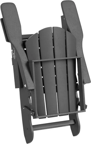 Vista 7 de WO Home Furniture - Juego de 3 sillas plegables para exteriores, mesa auxiliar, resistente a la intemperie y a los rayos UV, para césped, jardín