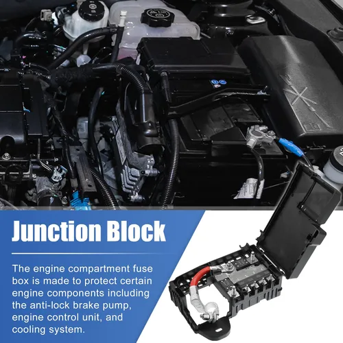 Vista 3 de X AUTOHAUX Bloque de fusibles del compartimento del motor para Chevrolet Cruze 2011-2016 para Chevrolet Orlando 2012-2014 Caja de fusibles Terminal