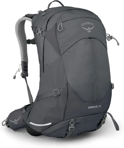 Vista 13 de Osprey Sirrus 24L Mochila de senderismo para mujer, Púrpura Elderberry/Chiru Tan