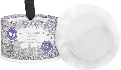 Vista 2 de Woods of Windsor Polvo corporal con control de olores de lavanda, 0.22 lb