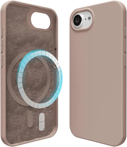 Vista 167 de oakxco Funda de silicona para iPhone 12 Pro Max, magnética, compatible con carga inalámbrica Magsafe, cubierta protectora de goma suave y delgada