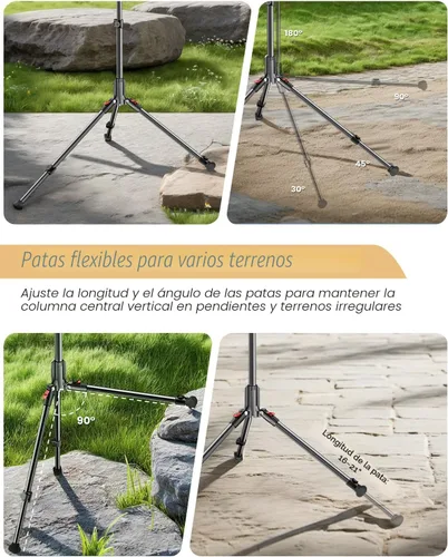 Vista 3 de CAMBOFOTO 84" Phone Tripod, Tall Tripod for iPhone with Gooseneck & Remote