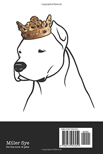 Vista 2 de Dogo Argentino Dogo Argentino KingQueen Wearing Crown Notebook Journal