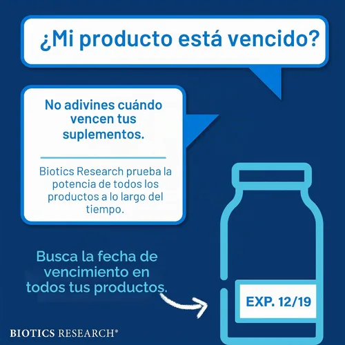 Vista 8 de BIOTICS RESEARCH Suplemento de apoyo suprarrenal ADHS, 120 Tabets