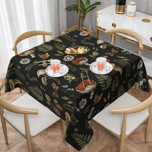 Vista 40 de Mantel decorativo con patrón azteca, estilo nativo étnico, bohemio, geométrico, verde, para cocina, banquete de fiesta y vacaciones, color negro