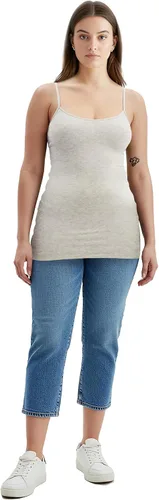 Vista 279 de Emmalise Camisola larga casual básica para mujer, con tirantes ajustables, top en capas