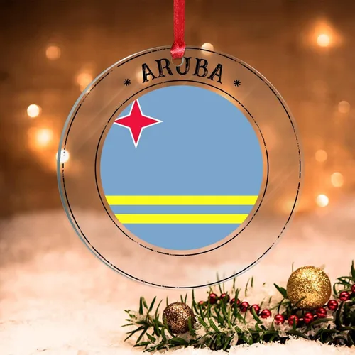 Vista 32 de Bandera de Argelia, adorno para árbol de Navidad, bandera nacional, Argelia, suministros colgantes de Navidad, suministros de fiesta de Navidad