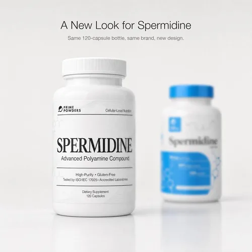 Vista 7 de Prime Powders Cápsulas de espermidina sin gluten, concentración 99%, 100 veces más potentes que el extracto de germen de trigo para soporte