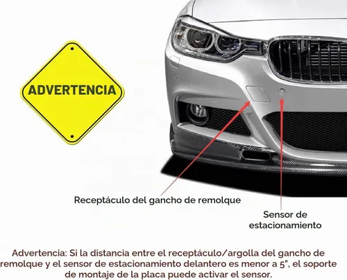 Vista 3 de iJDMTOY Kit de adaptador de soporte de montaje para placa de matrícula de parachoques delantero sin taladro, compatible con Hyundai Elantra