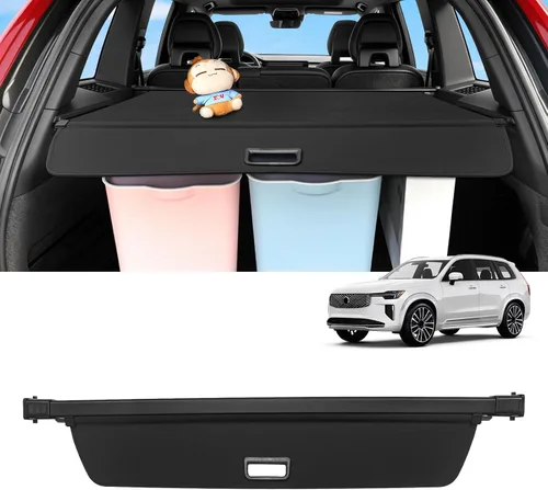 Vista 25 de Sze Cubierta de carga para Jeep Grand Cherokee 2022 2023 2024 2025 2026 (2 filas; WL) 4XE retráctil para maletero, cubierta de seguridad negra