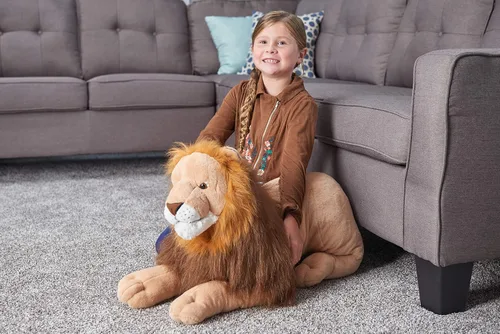 Vista 3 de Wild Republic Jumbo - Animal gigante de peluche, León, 30 pulgadas