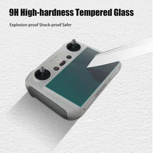 Vista 3 de Protector de pantalla Air 3/Mini 3/Mini 3 Pro para DJI RC/RC 2, control remoto, cámara, dron, cuadricóptero, paquete de 2 gafas templadas HD