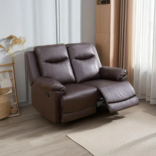 Vista 17 de A Ainehome Sofá reclinable de lujo, juego de muebles de sala de estar, sofá reclinable para caravana, sofá biplaza reclinable, para sala de estar