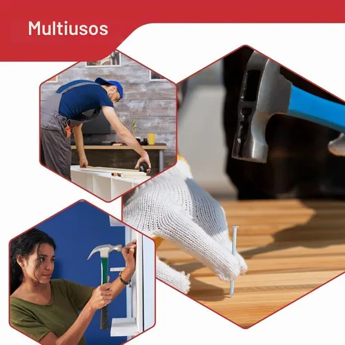 Vista 6 de Kit surtido de uñas de acero galvanizado para colgar cuadros (350 piezas)
