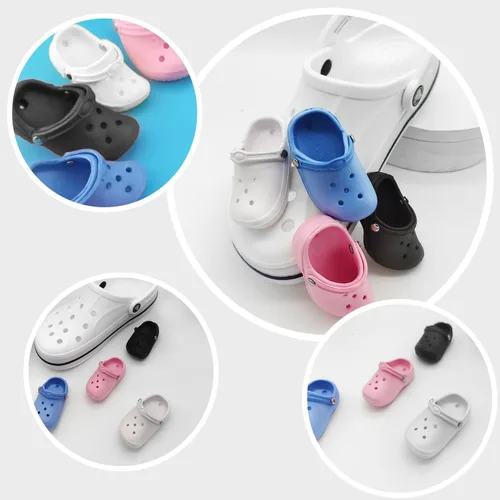 Vista 7 de LacesUS 4 dijes de repuesto para Crocs Jibbitz zapatos, mini dijes de decoración de zapatos para adultos, niñas, adolescentes, niños y sandalias