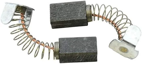 Vista 2 de Cepillos de carbón para Makita 6013BR Powertools - Con resorte, cable y conector - Reemplaza 181021-2 y CB-51