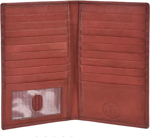 Vista 10 de Leatherboss - Cartera organizadora para tarjetas de crédito para mujer con más de 18 ranuras para tarjetas, Negro -, Compacto