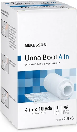 Vista 3 de McKesson Botas Unna con óxido de zinc x, uso único, 4 in x 10 yardas, 1 ct