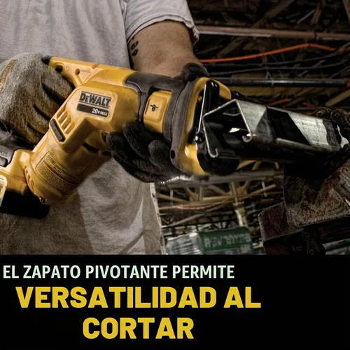 Vista 7 de DEWALT Kit de sierra recíproca inalámbrica MAX* de 20 V, compacto, 2 amperios hora (DCS387D1)