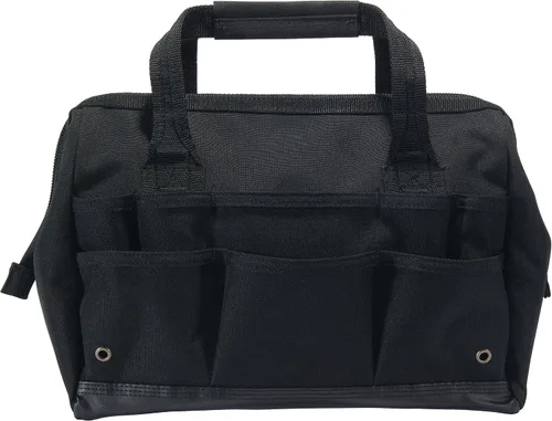 Vista 3 de Carhartt Onsite Bolsa de herramientas, duradera resistente al agua, bolsa de almacenamiento de herramientas, pesada, 14 pulgadas, 26 bolsillos, negro
