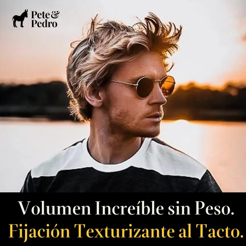 Vista 4 de Pete & Pedro SALT - Spray de sal marina natural para cabello de hombres y mujeres, añade volumen instantáneo, textura, grosor y sujeción ligera