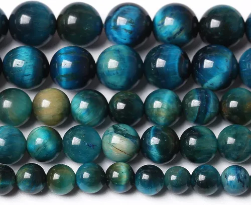 Vista 105 de 4MM 88 piezas de cuentas sueltas de piedra natural verde turquesa africana para hacer pulseras y collares de bricolaje