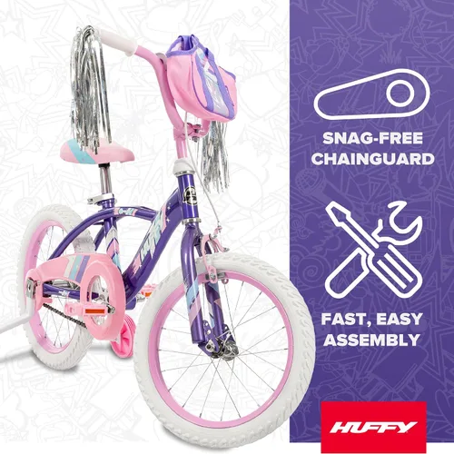 Vista 3 de Huffy Kids 12/16 Inch Bikes, Multiple Color Options Available, Ideal for Ages 3+ Years Old, EZ Build Assembly, Removable Training Wheels, Chain