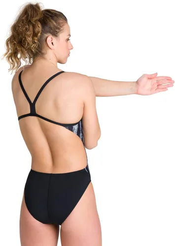 Vista 3 de Arena Women's Standard Team Painted Stripes Challenge Back MaxLife One Piece Swimsuit