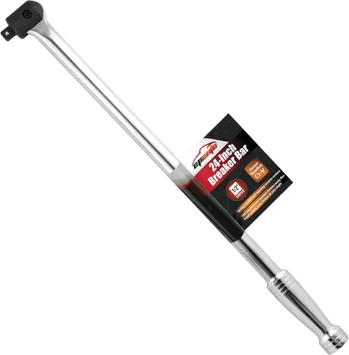 Vista 7 de EPAuto Unidad de 1/2 pulgada por barra disyuntora de 17.5 pulgadas de longitud, acero CR-V Cromo