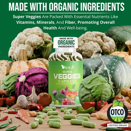 Vista 18 de VITINITY Super Greens - Gomitas multivitamínicas Hechas con 30 superalimentos reales, verduras, hierbas, frutas para adultos y niños para aumentar