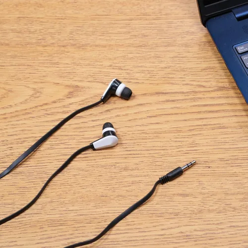 Vista 5 de Califone Auriculares E-2 E2, color negro