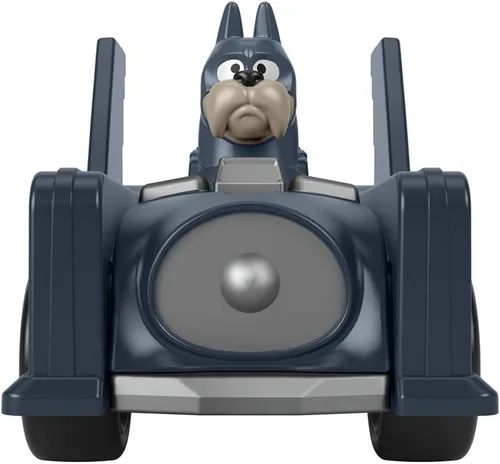 Vista 3 de Fisher-Price - Vehículos de superhéroes de metal fundido a presión inspirados en la película DC League of Superpets - Batdog Ace en Batmobile