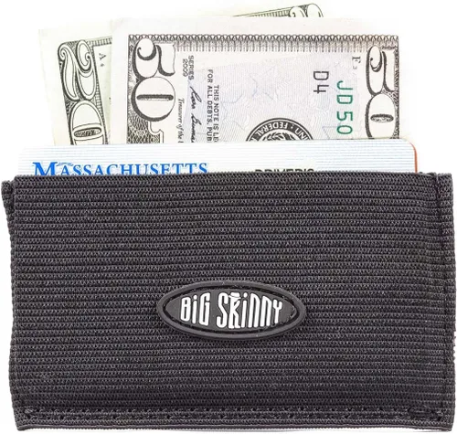 Vista 2 de Big Skinny Mini cartera delgada para tarjetas elásticas, con capacidad para hasta 10 tarjetas