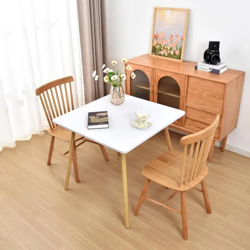 Vista 5 de Mantel ajustado blanco con elástico para mesas plegables de 48x48 pulgadas, manteles lavables y elásticos de elastano para mesas de cartas, manteles