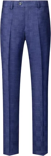 Vista 4 de Traje a cuadros para hombre, ajuste delgado, 3 piezas, casual, a cuadros, vintage, traje de esmoquin para hombres, para boda, negocios, fiesta
