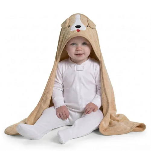 Vista 18 de Delta Children Toalla de baño con capucha personalizada para bebé/lactante - Super suave y absorbente - Esencial para recién nacido - Regalo ideal