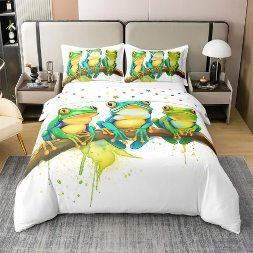 Vista 8 de Juego de funda de edredón de 100 % algodón natural con diseño de la Torre Eiffel para parejas, juego de ropa de cama floral rosa, funda de edredón
