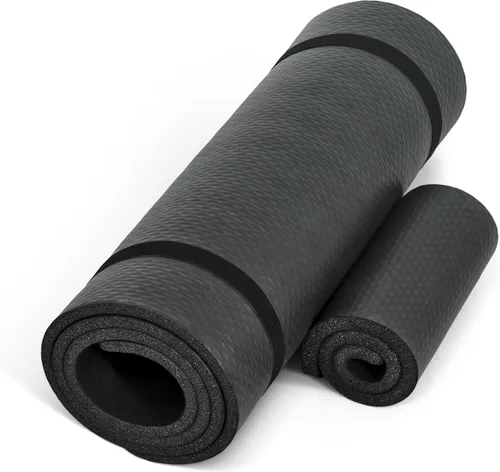 Vista 15 de CAP Barbell Colchoneta de yoga y ejercicio de alta densidad de 1/2 pulgada con correa Múltiples opciones