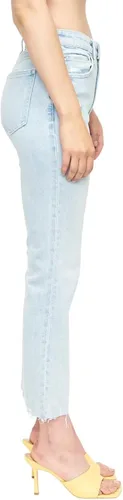 Vista 2 de Pistola Denim Lennon - Jeans recortados de tiro alto para mujer