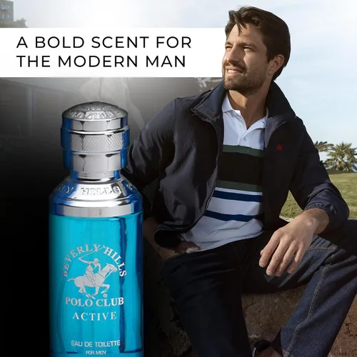 Vista 7 de Beverly Hills Polo Club ACTIVE - Colonia para hombre con notas de cítricos - Fragancia fresca y deportiva - Eau De Toilette en aerosol 3.40 fl.oz