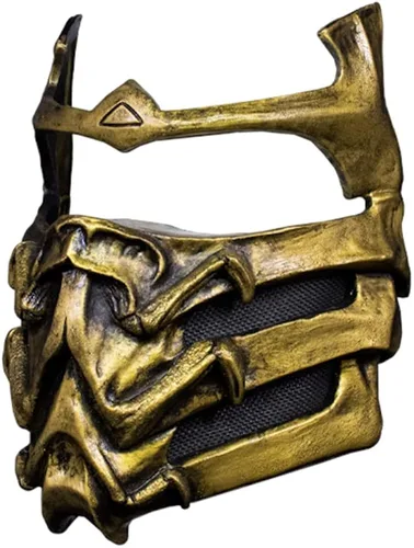 Vista 2 de Trick Or Treat Studios Mortal Kombat Scorpion Máscara Oro, Oro